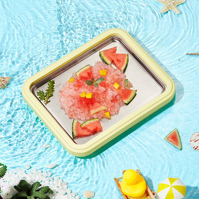 积米炒酸奶机家用小型炒冰机迷你儿童专用冰淇淋机炒冰盘免插电