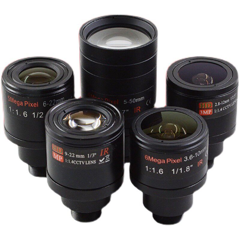 M12接口手动变焦工业模组镜头2.8-12 3.6-10 6-22 9-22 5-50mm