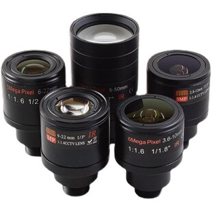 M12接口手动变焦工业模组镜头2.8-12 3.6-10 6-22 9-22 5-50mm