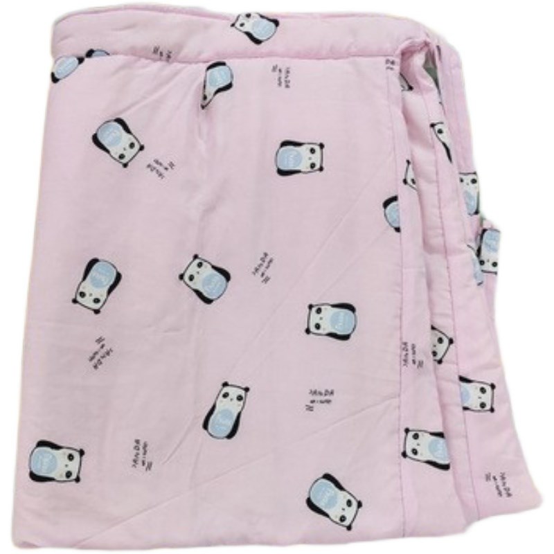 秋冬婴幼儿下半身包屁屁纯棉花抱裙宝宝围腰老式防寒保暖抱被红色