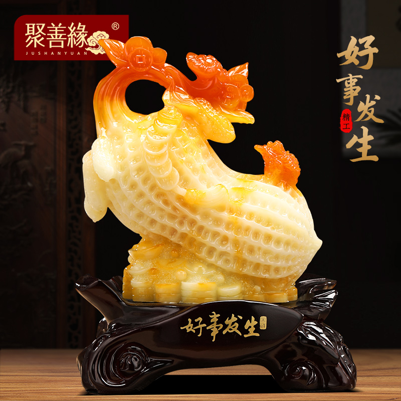 好事花生摆件平安招财家客厅电视柜酒柜装饰品搬新家乔迁新居礼物