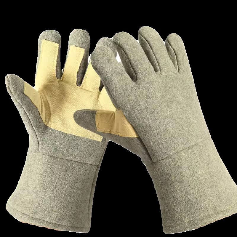 耐高温手套500度烤箱烘焙铝箔工业隔热烫防火加厚热辐射300度手套