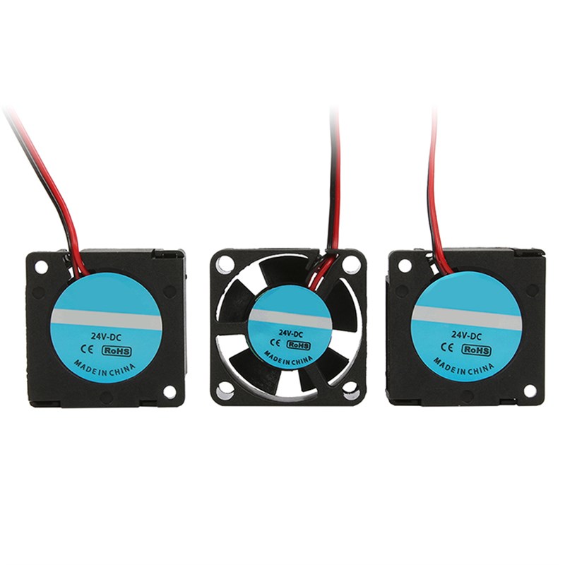 乐积3D打印机2IN1配件 两进一出喷头风扇固定支架12V24V散热套件