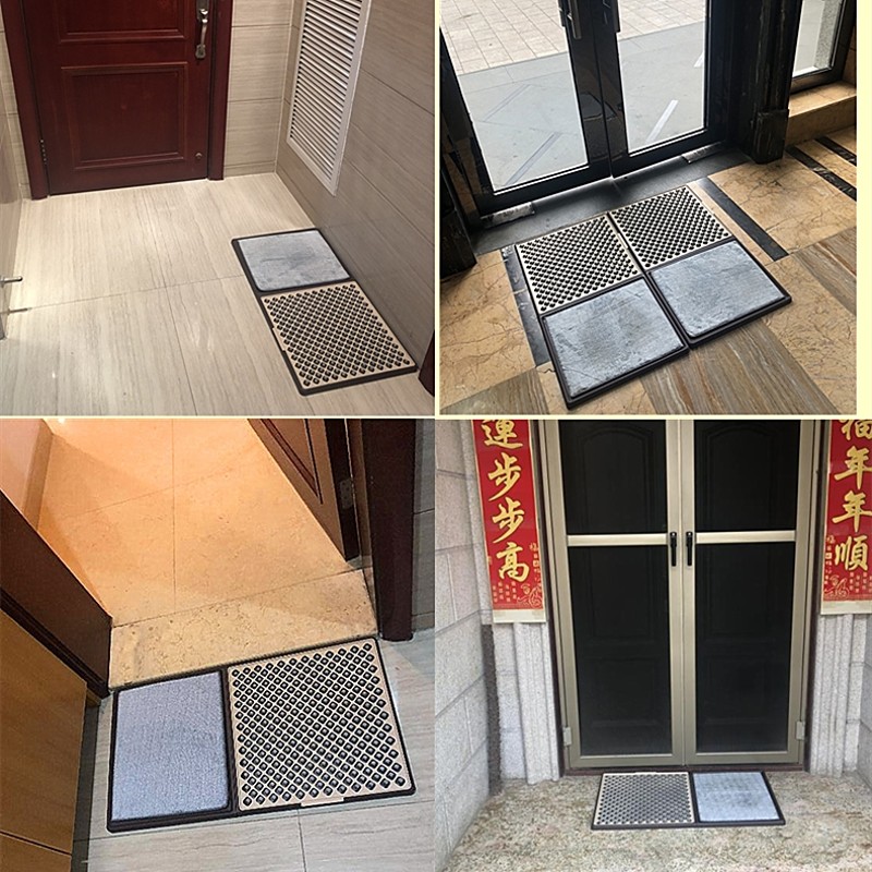 入户门口垫清洁进门地毯卧室厨房浴室吸水脚垫防滑地垫免鞋套机