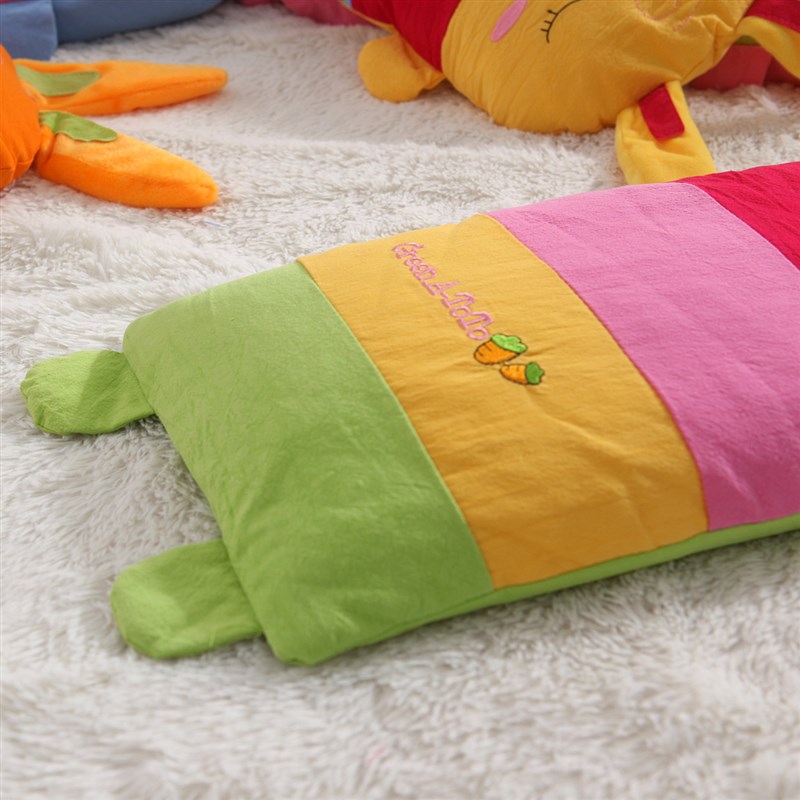 秋冬宝宝婴儿童枕头0-1-3-6岁防偏头全棉加长卡通荞麦枕定型枕芯