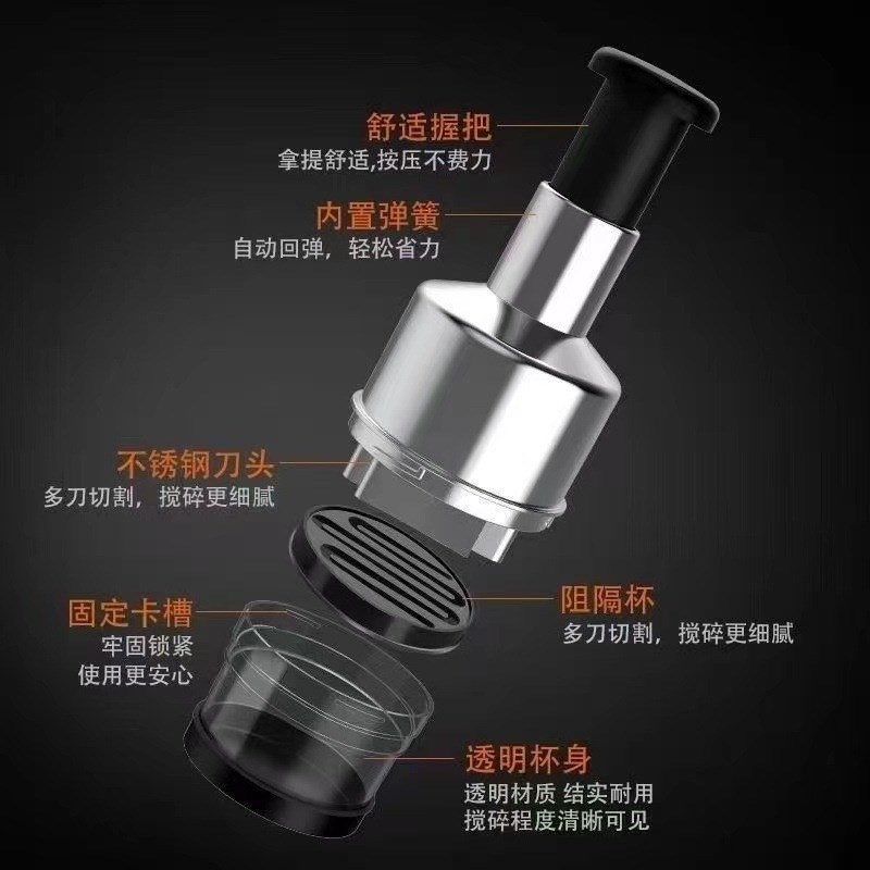 拍拍刀压蒜器厨房蒜泥神器手动搅碎机捣蒜器多功能切菜器家用神器