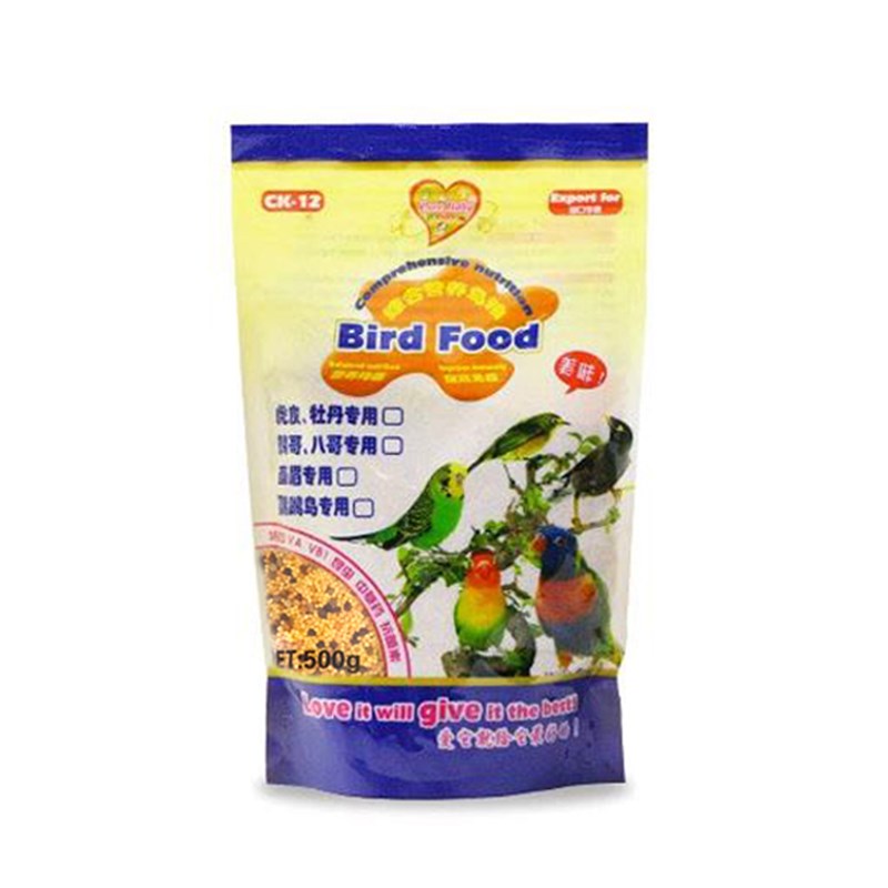 爱心宝贝综合营养鸟粮食饲料虎皮牡丹鹦鹉八哥画眉通用型/500g
