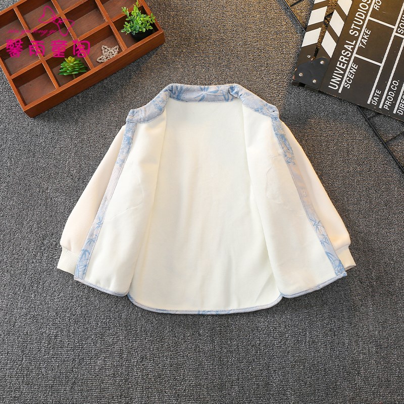 新中式男童唐装礼服国风儿童汉服民族古装秋冬加绒套装男孩表演服