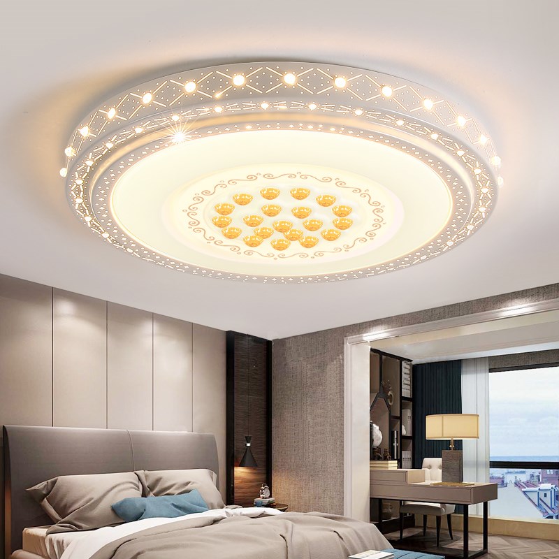 简约大气LED灯客厅灯大型场所圆型大灯会议室礼堂大厅超亮吸顶灯