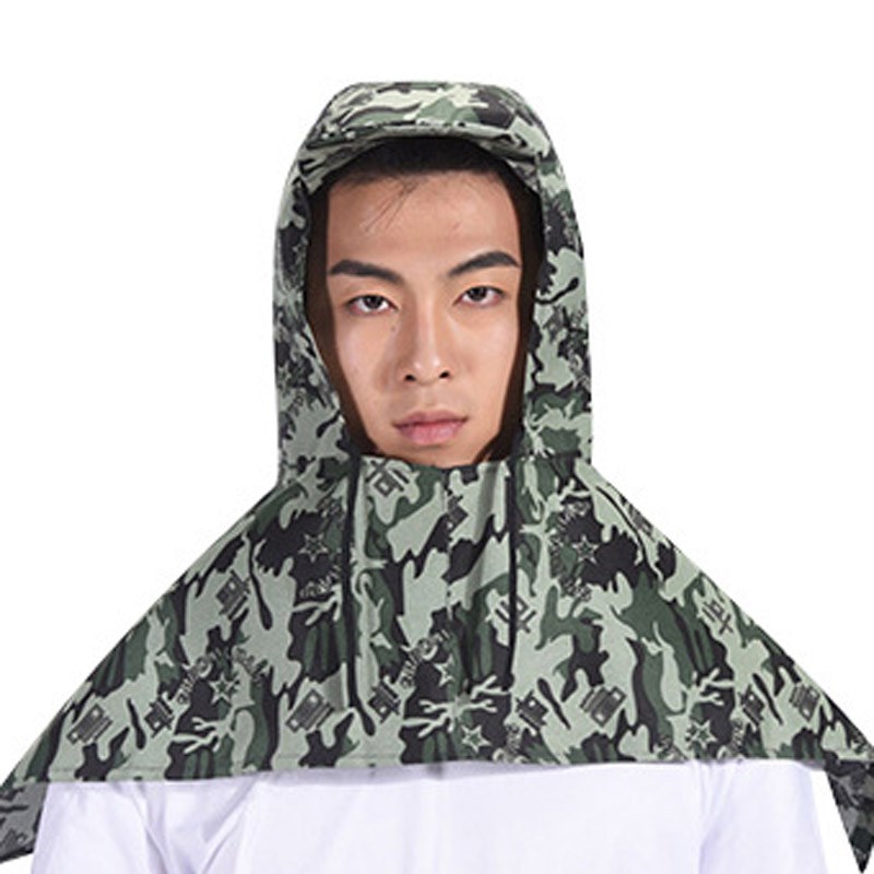 披肩防护帽子防尘加厚防灰尘防工业粉尘全脸面罩头套劳保工厂专用