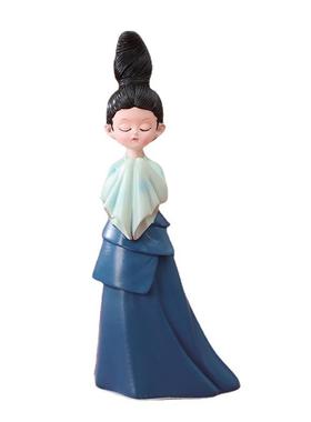 国潮只此青绿摆件可爱卡通创意手办公仔模型玩具装饰品车载摆件