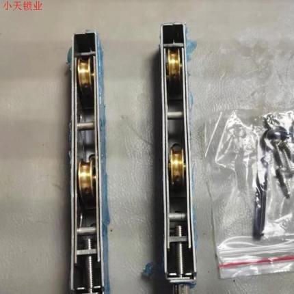 推拉门地滑轮断桥铝合金滚轮双铜轮不锈钢门窗滑轮重型移门塑钢