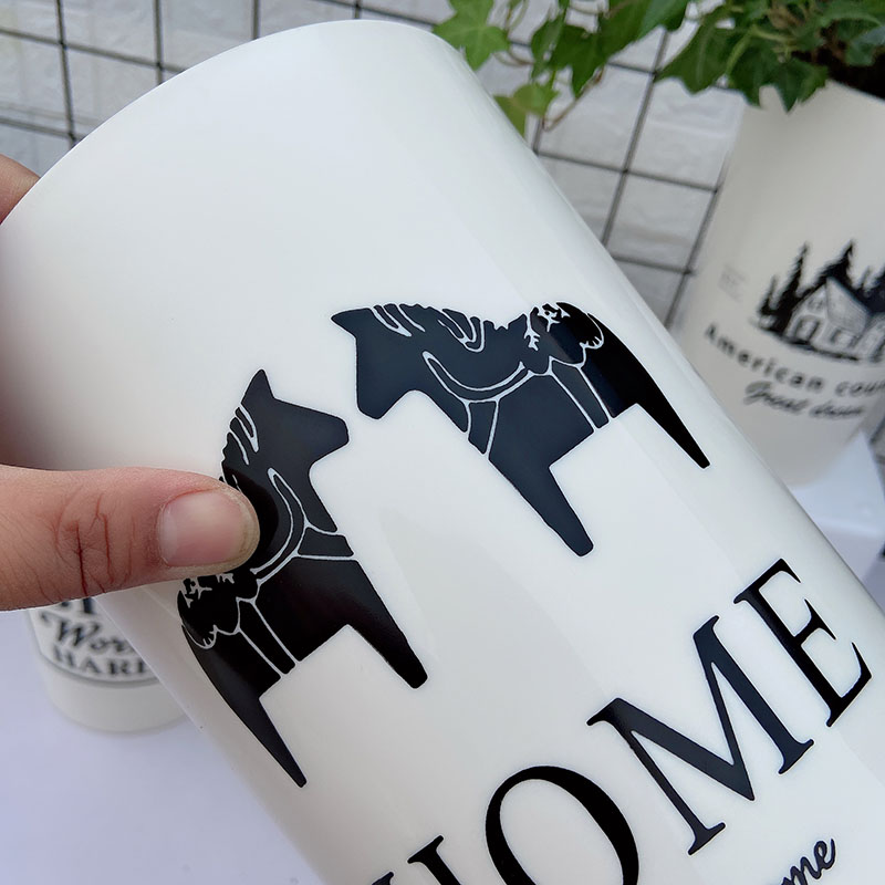 简约高腰兰花盆高筒水培绿萝自动吸水储水双层懒人免浇水加厚圆形