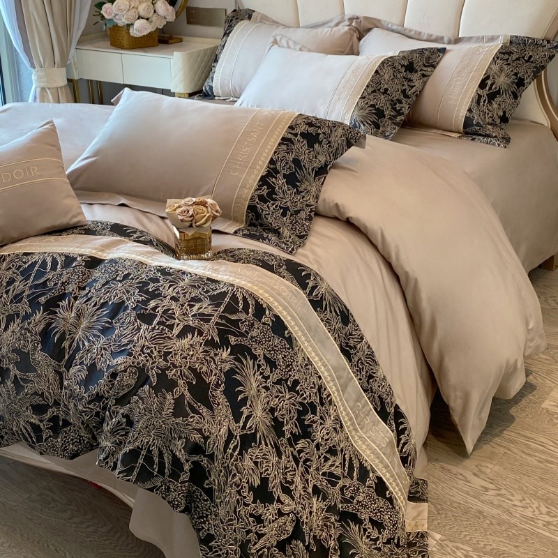 A类轻奢风纯棉加厚磨毛四件套全棉180支秋冬保暖被套床单床品用品