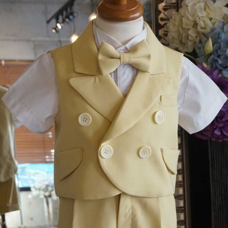 儿童西装套装男童礼服燕尾服男宝宝周岁生日演出服小提琴英伦风新