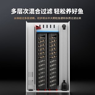 家用客厅电视柜背滤落地一体立式 莱易欧创意鱼缸边几缸2代 水族箱