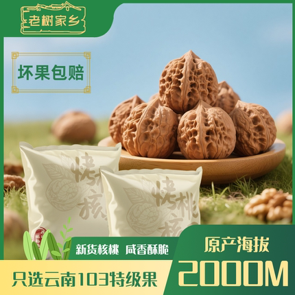 云南烤核桃仁炒货薄皮纸皮琥珀特产坚果孕妇专用2025新货零食小吃