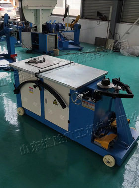 卧式虾米弯头机 白铁皮风管弯头压边机 自动液压圆管圆头接缝机