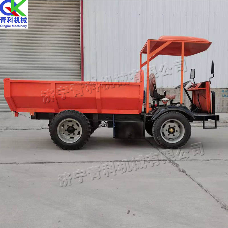 大载重电动自卸四轮车 农用家用电动四轮运输车  拉渣拉土自卸车