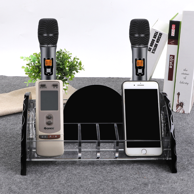 奢华话筒架桌面ktv用品麦架麦克风支架无线话筒座水晶座咪唑台式