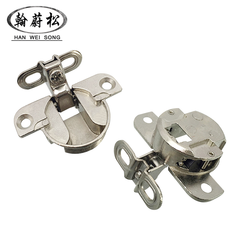 橱柜门铰链内推开门暗装铰链35杯特殊角度门铰小侧边弹簧合页铰链