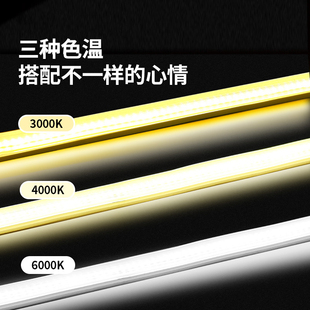 饰220V户外防水线性软灯条 超亮cob灯带家用led自粘客厅吊顶氛围装