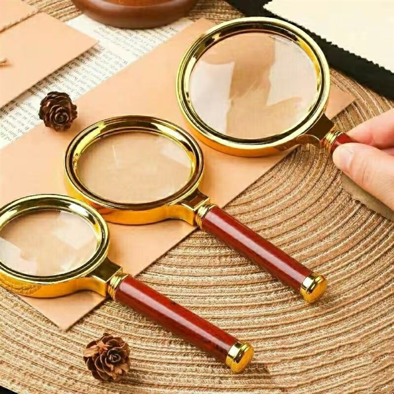 防爆放大镜30000倍高清高倍手持老人阅读便携护眼500倍放大镜