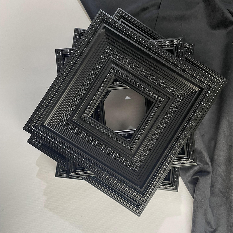 中古相框黑色画框美式装饰画简约油画框相框镜框可定制装裱