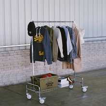 二单元501 商用落地衣架服装道具陈列展示架家用移动衣帽架带刹车