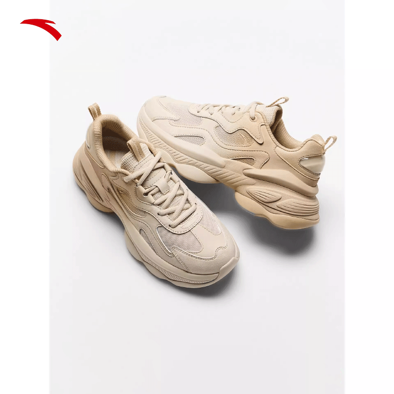 安踏坚果鞋 | 女子休闲鞋秋季透气老爹鞋厚底女鞋,运动鞋new,运动休闲鞋,淘宝优惠券,粉丝福利购,淘宝优惠卷