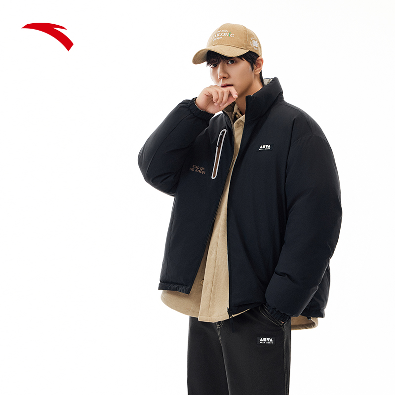 安踏两面穿潮流休闲羽绒服
