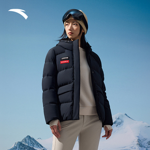 安踏冰甲羽绒丨短款防泼水羽绒服女士冬季户外棉服夹克162447904