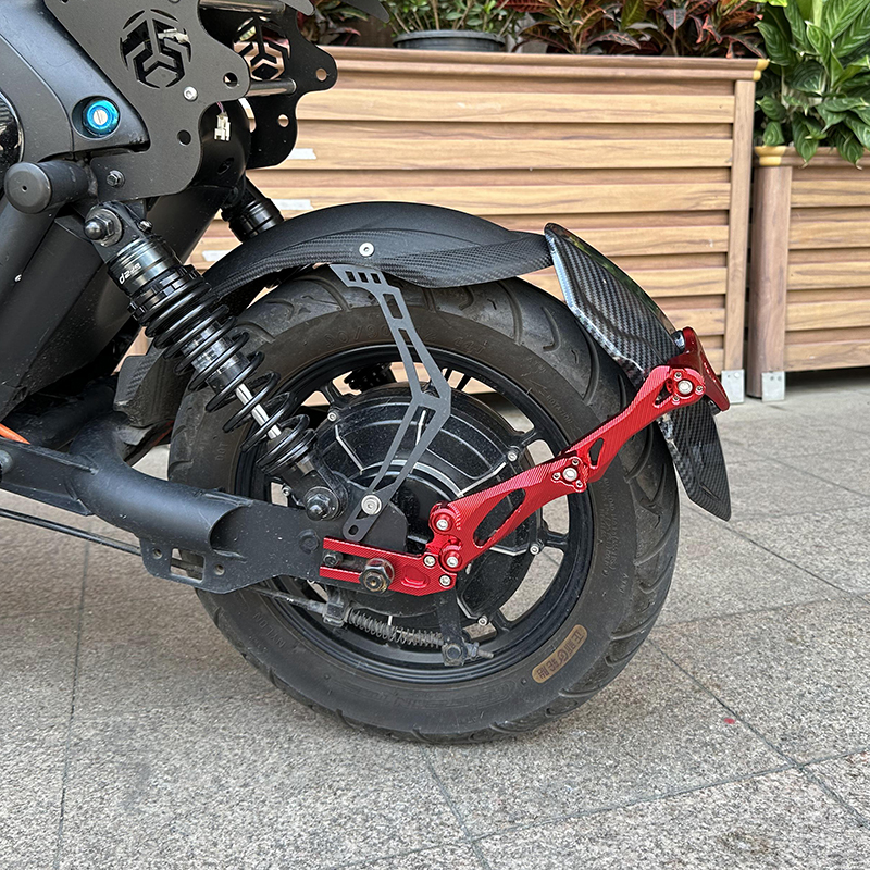 适用九号电动车E125 E200P E300P直上铝合金后挡泥板后盾改装配件