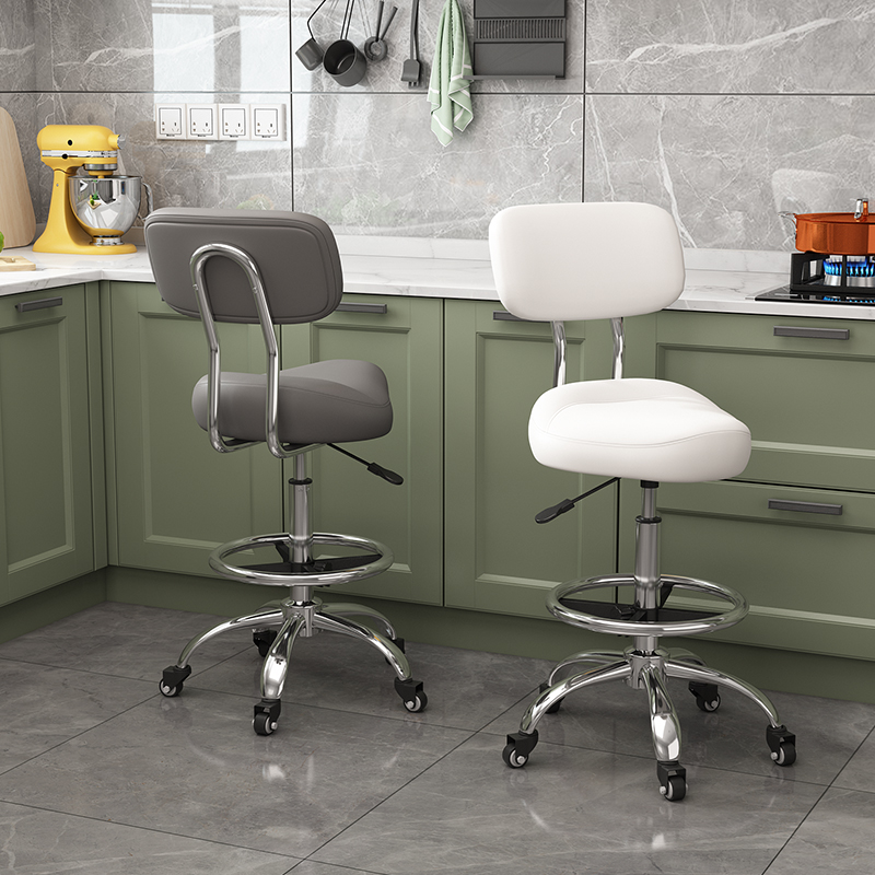 加高款椅子靠背升降转椅厨房炒菜做饭前台收银椅子理髲师椅子