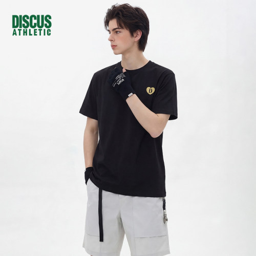 DISCUS26年夏短袖t恤衫男女同款亲宽松透气运动t恤男女DBF2TEE356