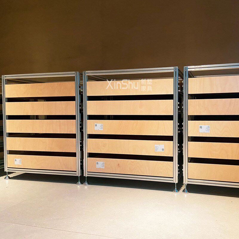 日式简约多层斗柜文件柜子餐边柜海洋板桦木模块化储物柜