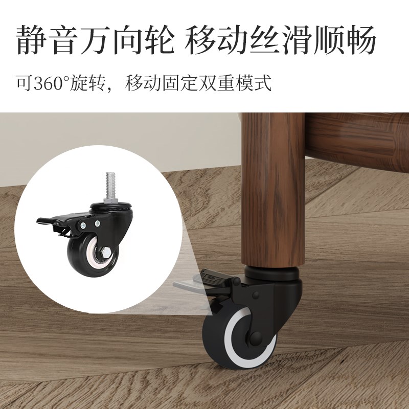 实木衣帽架落地脏衣篮可移动挂衣架新中式家用卧室省空间衣服架子