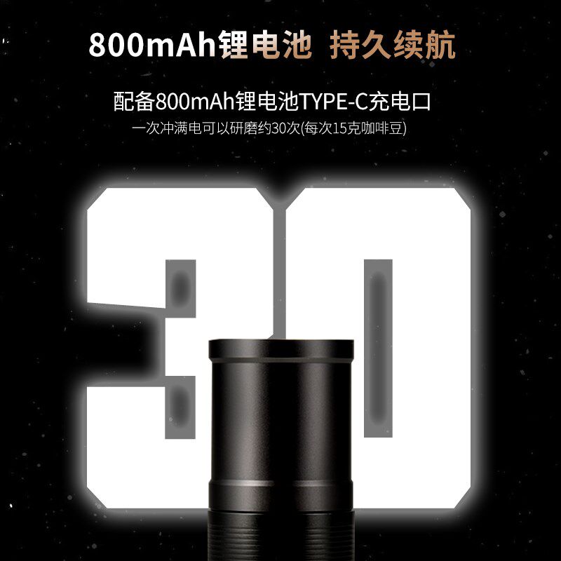 SUPKIT电动磨豆机小型手磨咖啡机咖啡磨豆器手冲咖啡豆研磨机