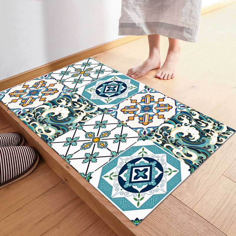 北欧入户门垫地垫贴地贴家用客厅地板贴瓷砖防滑贴纸地面装饰自粘