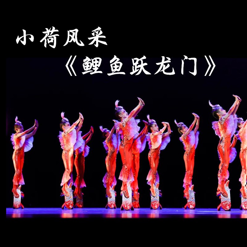 鲤鱼跃龙门第十二届小荷风采道具新款鱼儿欢歌儿童表演出舞蹈服装