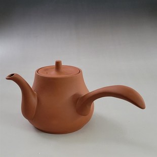 家用煮水泡茶壶电陶炉煮水壶 红泥砂铫壶侧把烧水壶中式