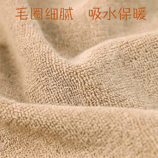 秋若薇纯棉浴袍成人秋冬加厚毛巾料浴衣男女长款吸水浴巾游泳美容