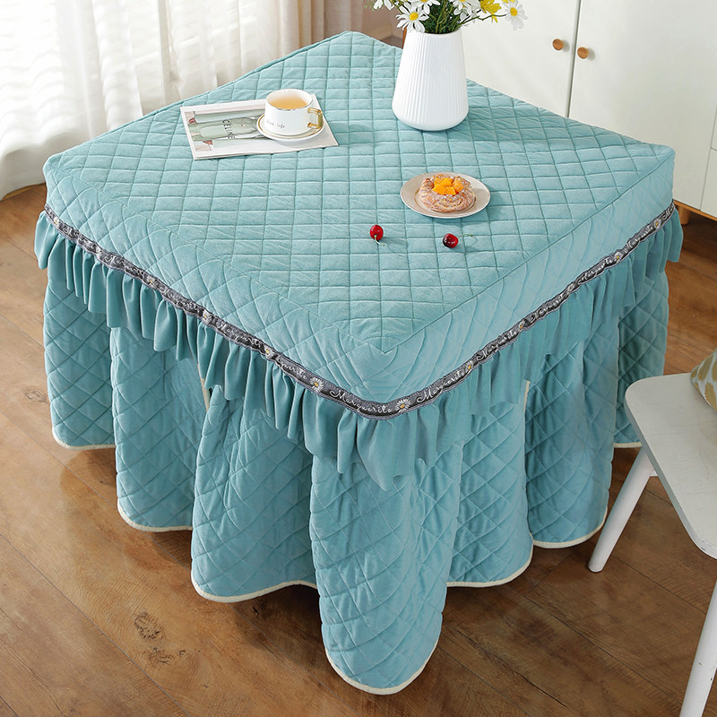 加厚夹棉正方形烤火罩桌布电取暖火炉桌罩家用厚电炉套长方形冬季,居家布艺,烤火罩,淘宝优惠券,粉丝福利购,淘宝优惠卷