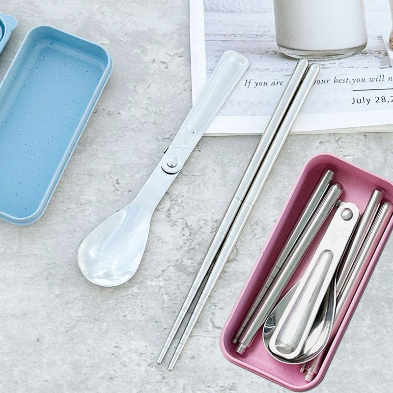 新品304不锈钢折叠餐具勺筷子户外野餐露营便携餐具可折叠勺套装,餐饮具,便携/折叠餐具,淘宝优惠券,粉丝福利购,淘宝优惠卷