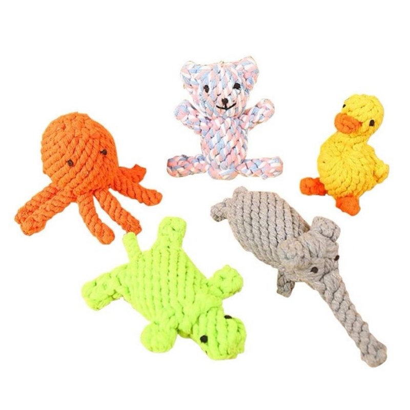 宠物各种动物绳结玩具坚固耐压环保无害各种动物洁齿磨牙解闷神器