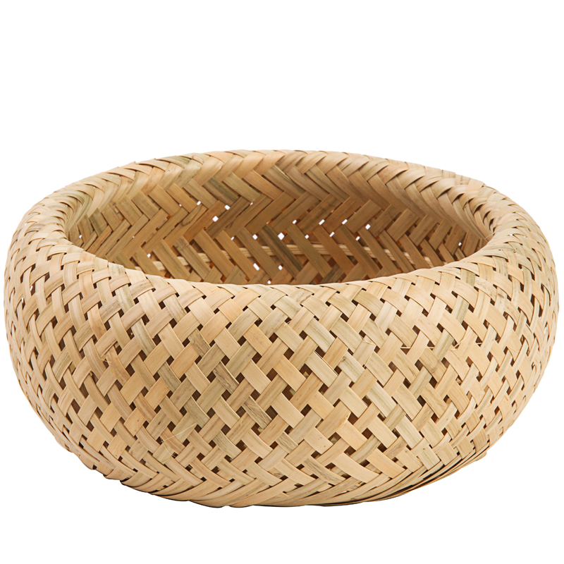 竹编制品带盖收纳筐水果篮家用茶叶罐子茶盒包装礼盒手工篓蝈蝈笼