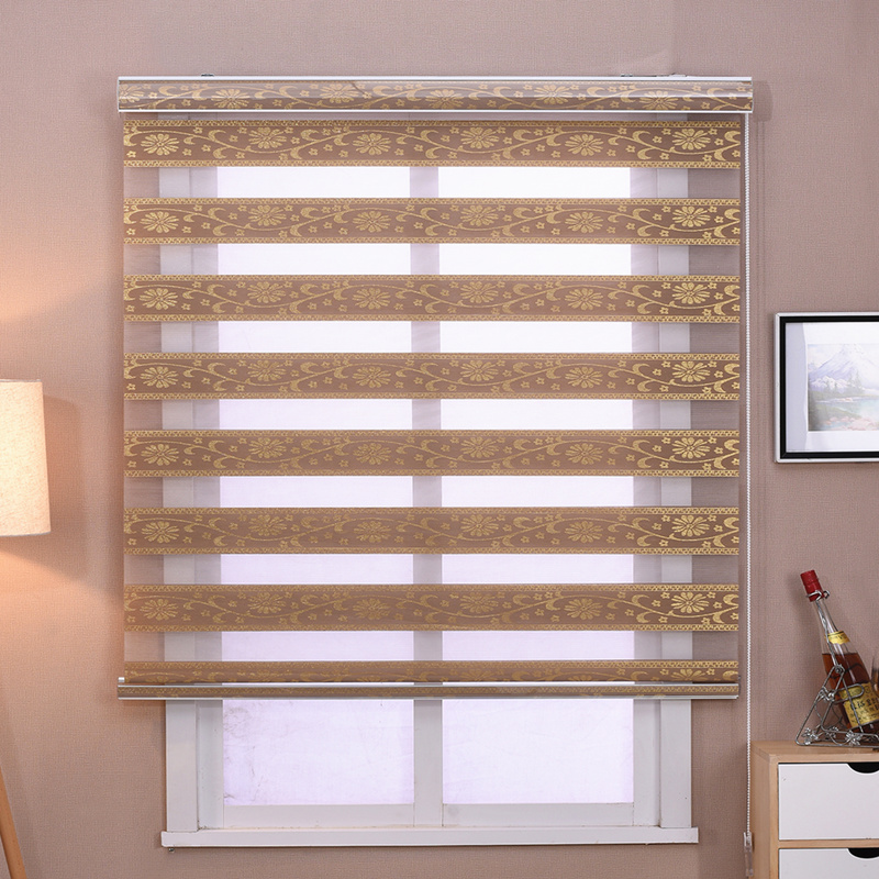 韩式柔纱帘香格里拉卷帘免打孔百叶窗帘客厅书房遮光帘阳台卫生间