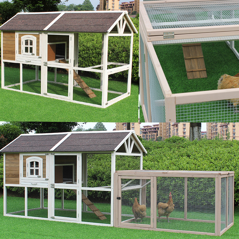 户外家用大号鸡笼子兔笼超大型户外鸡窝鸡舍鸽子猫狗窝鸟笼子实木