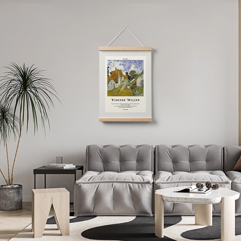 简约北欧美式梵高油画名画轻奢艺术样板间装饰画布艺治愈系挂画图片