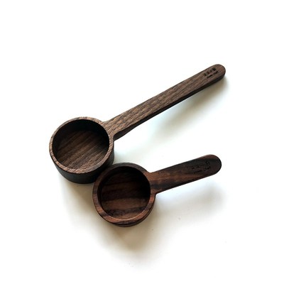 沫沫小厨咖啡豆勺黑胡桃木量勺茶勺咖啡粉定量勺计量匙豆奶粉勺子